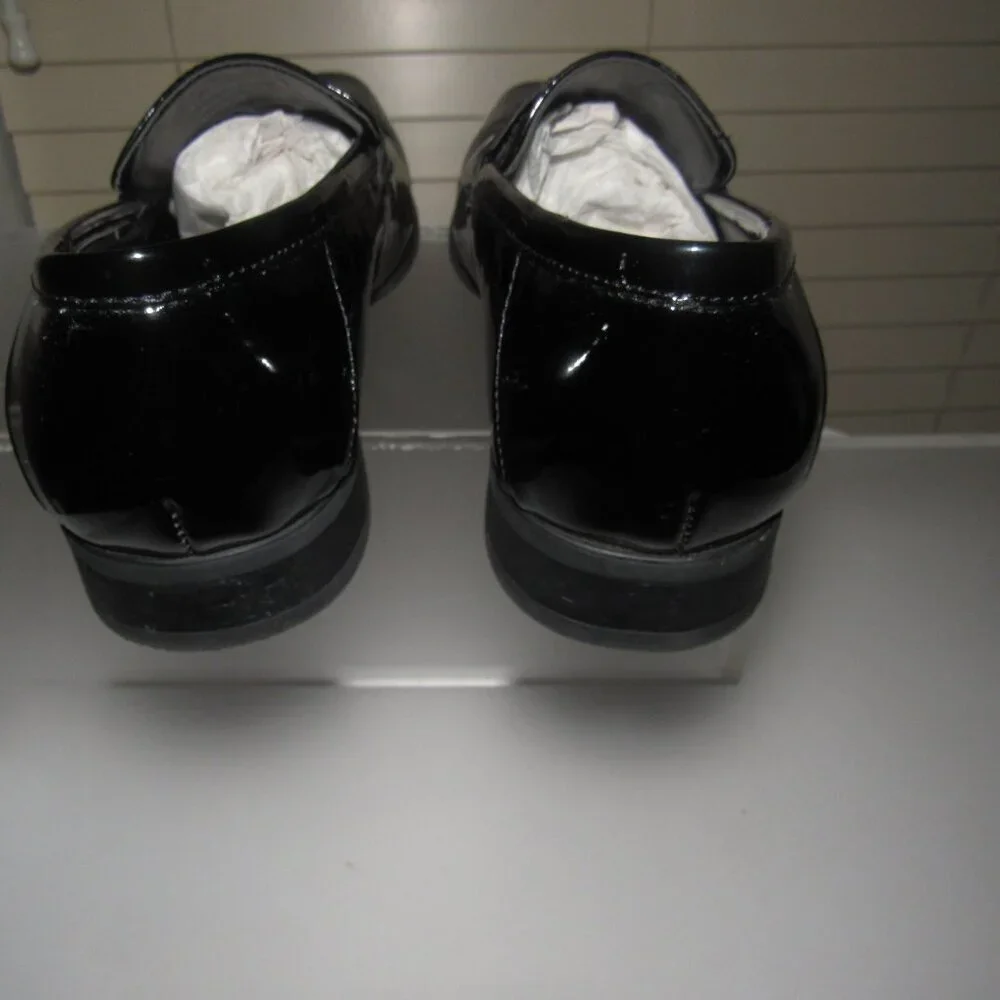Calvin Klein Bernard Black Patent Loafers | Formal Slip-On Dress Shoes Size 9M